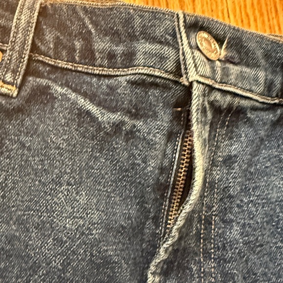 Citizens of Humanity sz 31 raw edge Jean skirt zip fly great condition - Picture 3 of 7